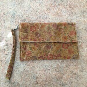 david jeffery floral wristlet bag